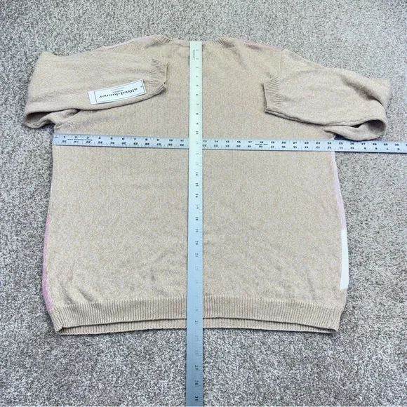 NEW Alfred Dunner Women's Beige and Pink Sweater size 1X Knit Pullover - Picture 6 of 13